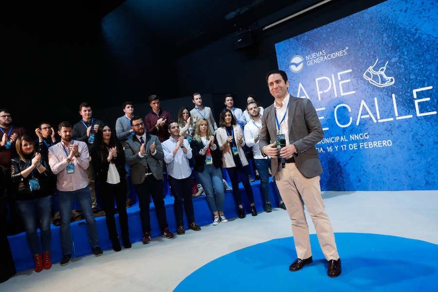 El secretario general del PP, Teodoro García Egea, cerró el acto que reunió a los jóvenes del partido en Murcia