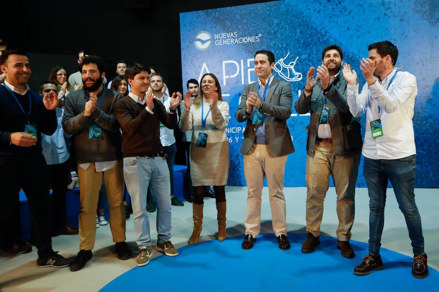 El secretario general del PP, Teodoro García Egea, cerró el acto que reunió a los jóvenes del partido en Murcia