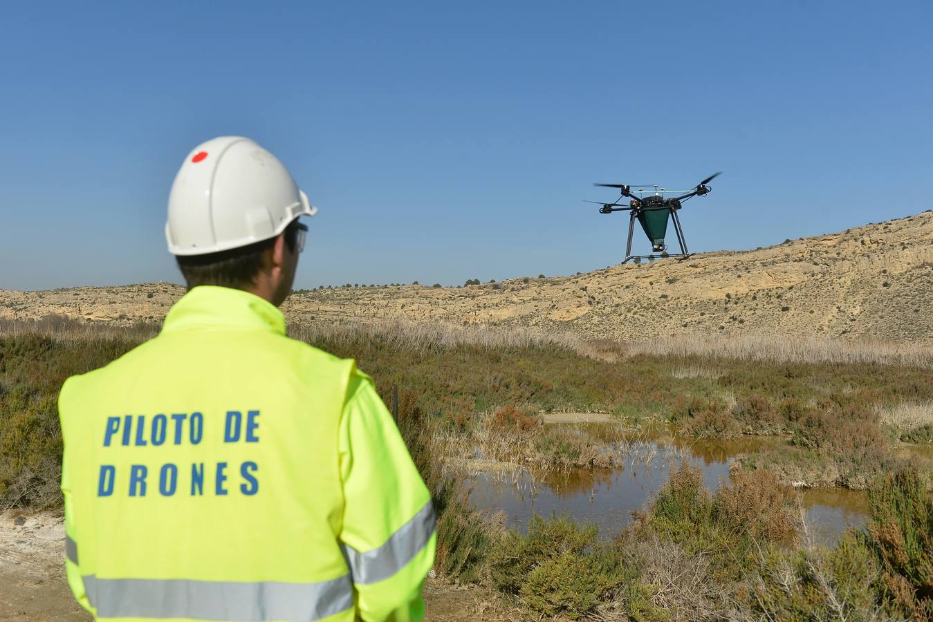 Los aparatos voladores esparcen por el agua una bacteria que impide el desarrollo biológico del 'Aedes albopictus'.