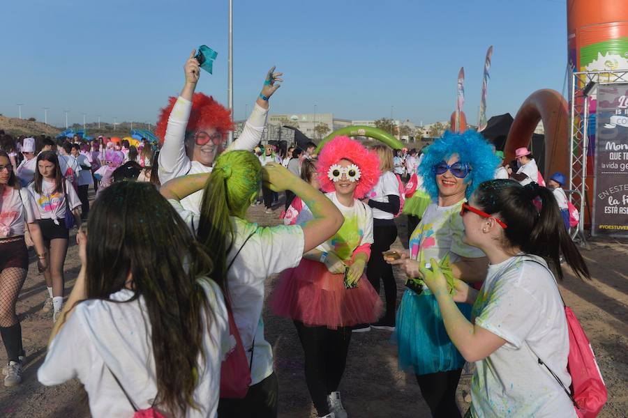 5 kilómetros de polvo de colores en el Cabezo