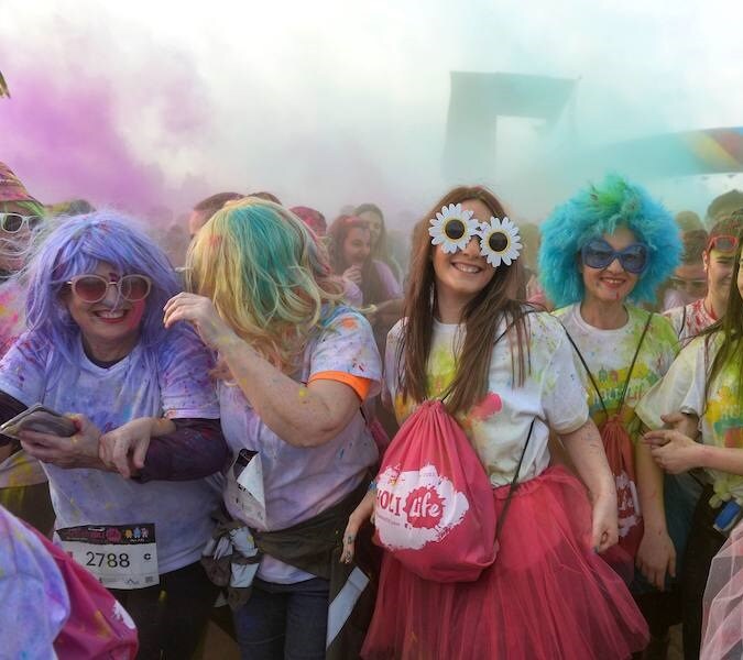 5 kilómetros de polvo de colores en el Cabezo