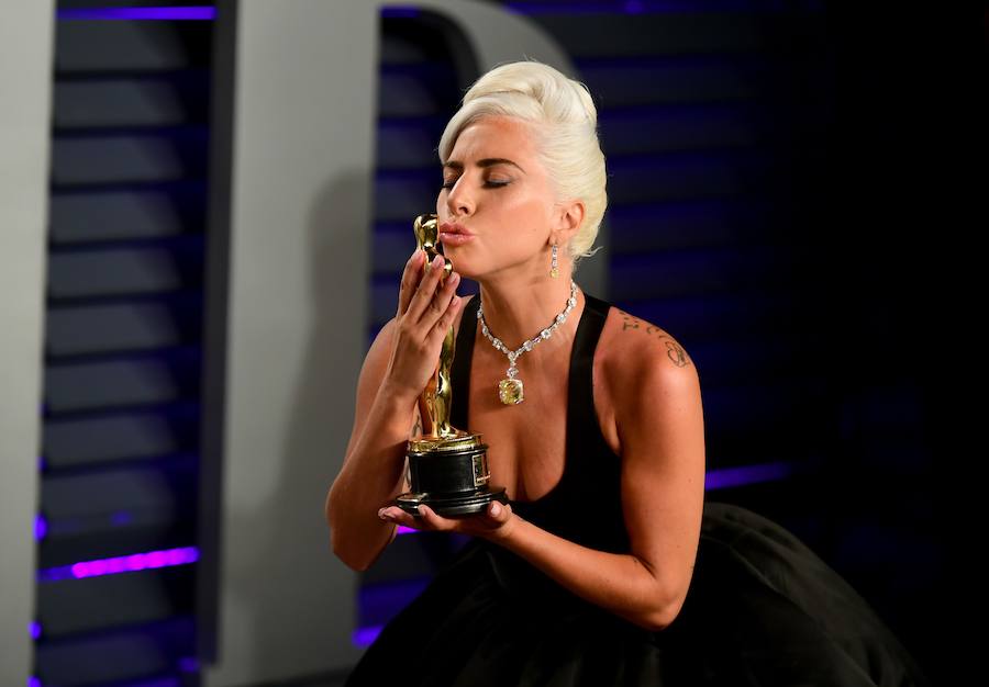 Lady Gaga, famosa cantante estadounidense, fue la ganadora del Oscar a la 'Mejor Canción Original' por su interpretación del tema 'Shallow' en 'Ha nacido una estrella', durante la ceremonía de los Premios Oscar, celebrada este domingo 24 de febrero de 2019 en Hollywood, California (Estados Unidos).