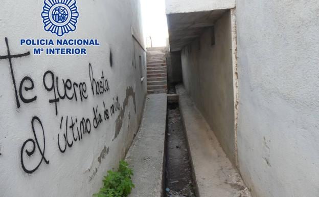 Callejón Asilo de San Diego de Lorca donde ocurrieron los hechos.