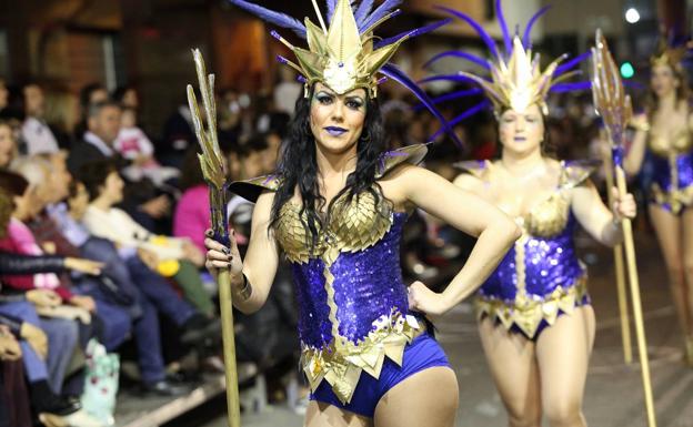 Un momento del desfile de Carnaval celebrado este domingo en Cabezo de Torres.