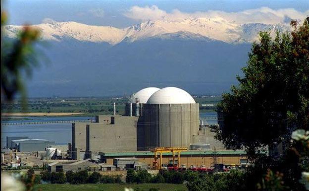 La central nuclear de Almaraz (Cáceres). 