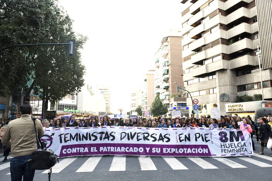 El 8-M fue un día reivindicativo por todos los rincones de la Región