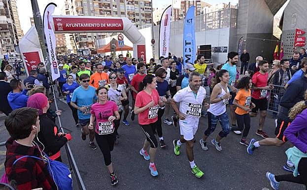 La salida de la prueba.