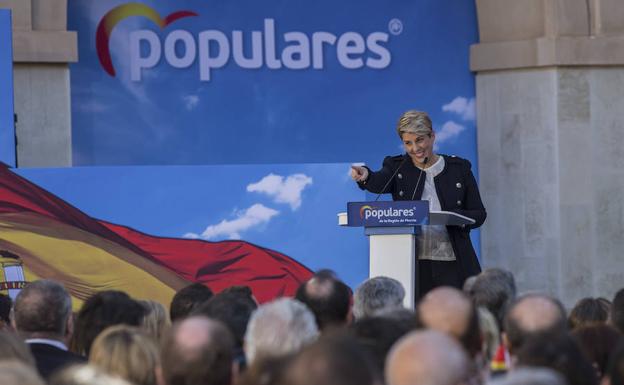 Noelia Arroyo, durante su intervención.