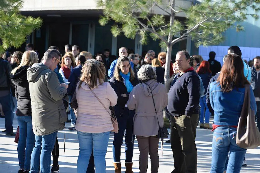 Un total de 18.188 candidatos estaban convocados este domingo para la realización del ejercicio para optar a las 533 plazas ofertadas por el Servicio Murciano de Salud en la categoría de personal de servicios