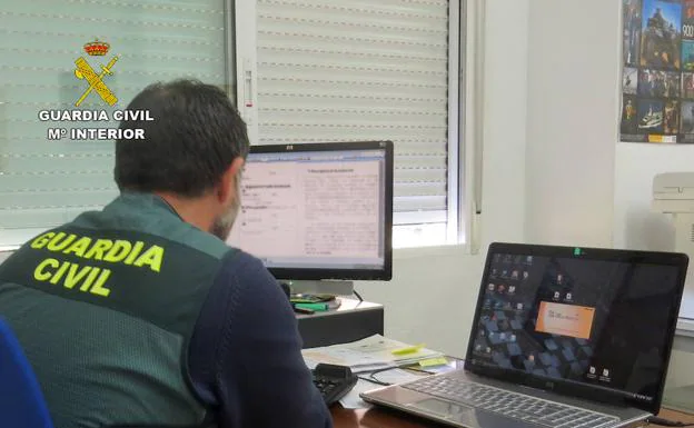 Guardia Civil de la Región de Murcia durante la investigación de la operación 'Socidente'.