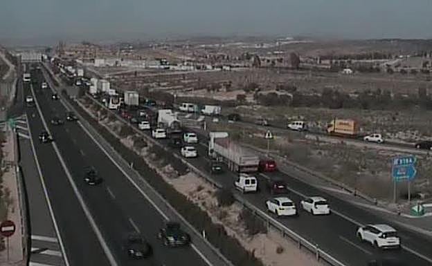 Estado del punto kilométrico 578 a las 16.21 horas.