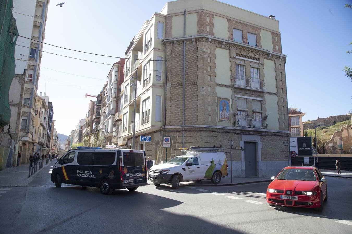 El Ayuntamiento de Cartagena, Hacienda y la Policía Nacional se coordinan para evitar problemas durante el desahucio