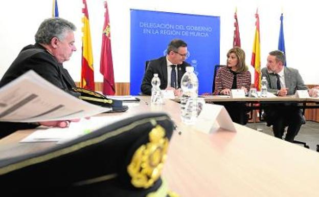 Reunión con los altos mandos de la Policia y la Guardia Civil