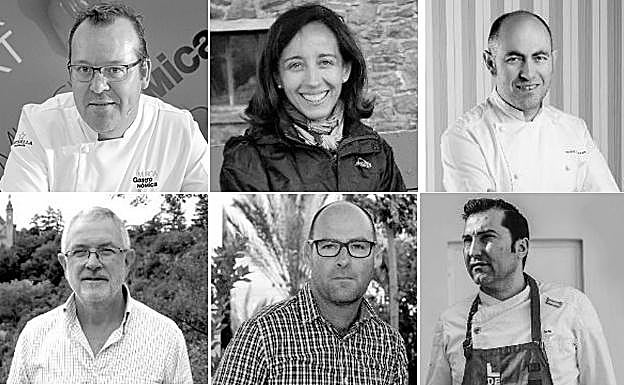 Pablo González, Asunción Morte, Ignacio Echapresto, Antonio Rodríguez, Paco de Lara y David López.