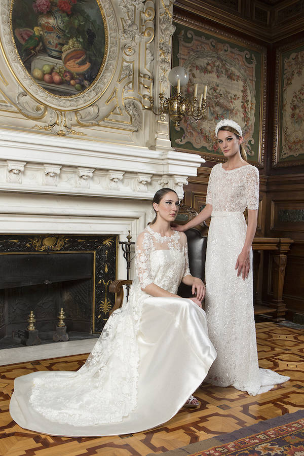 La firma murciana de alta costura presenta 'Suite Dazzle' en el Palacio de Fernán Núñez de la capital de España en la pasarela Atelier Couture 2019