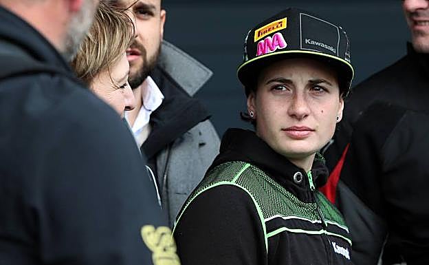 Ana Carrasco al término de la carrera.