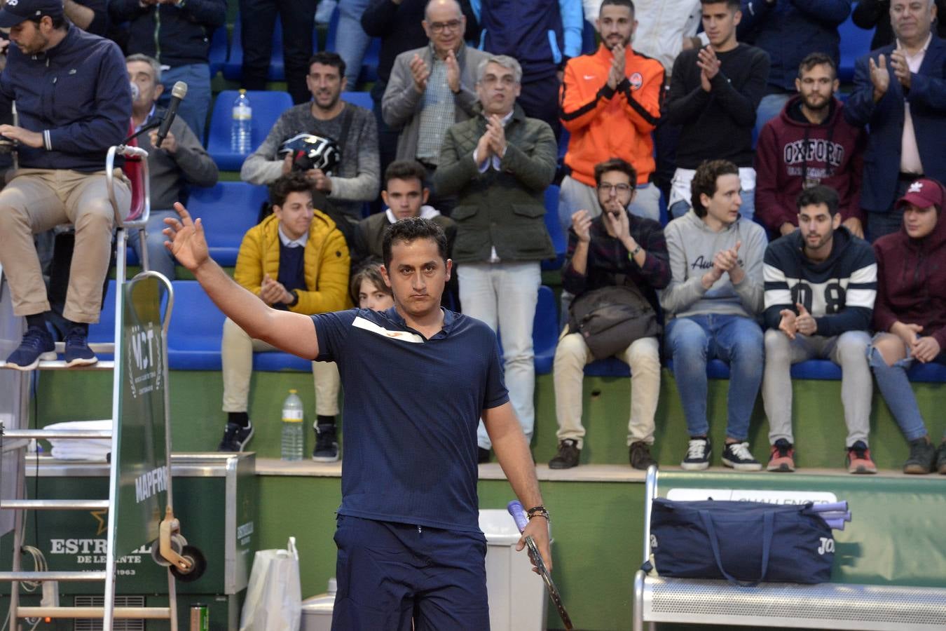 El tenista ilicitano Mario Vilella se impone al murciano en la segunda jornada de la ATP Challenger Murcia Open