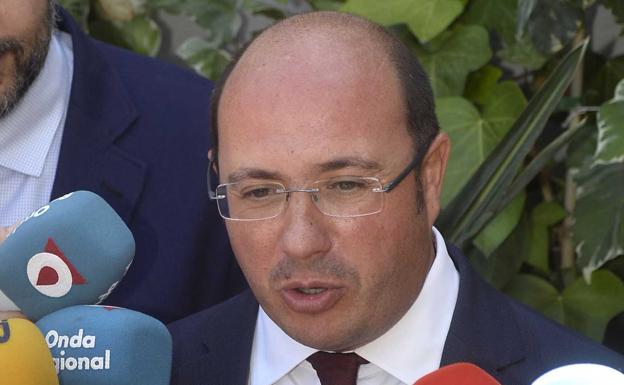 Pedro Antonio Sánchez, en junio de 2017, después de prestar declaración con motivo del 'caso Púnica'. 