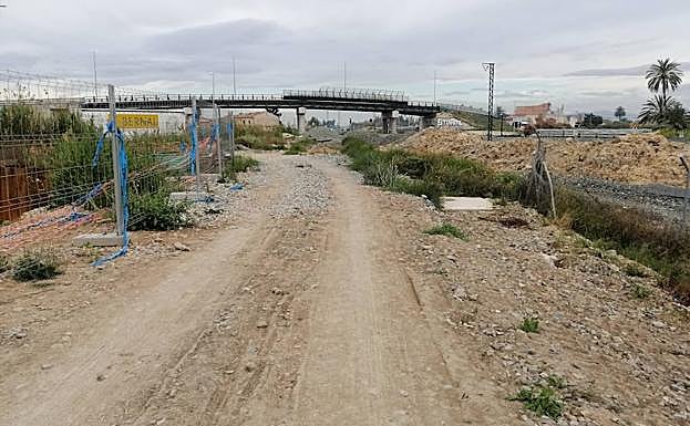Estado actual de la Vía Verde a su paso por la Costera Sur.