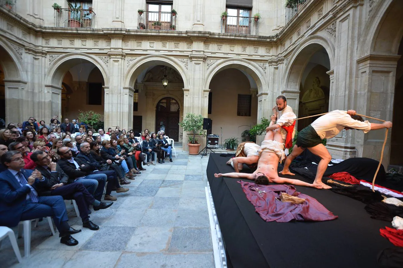 El espectáculo teatral 'La Conversione di Cavallo' permite recrear 23 cuadros del célebre pintor a cargo de la compañía Ludovica