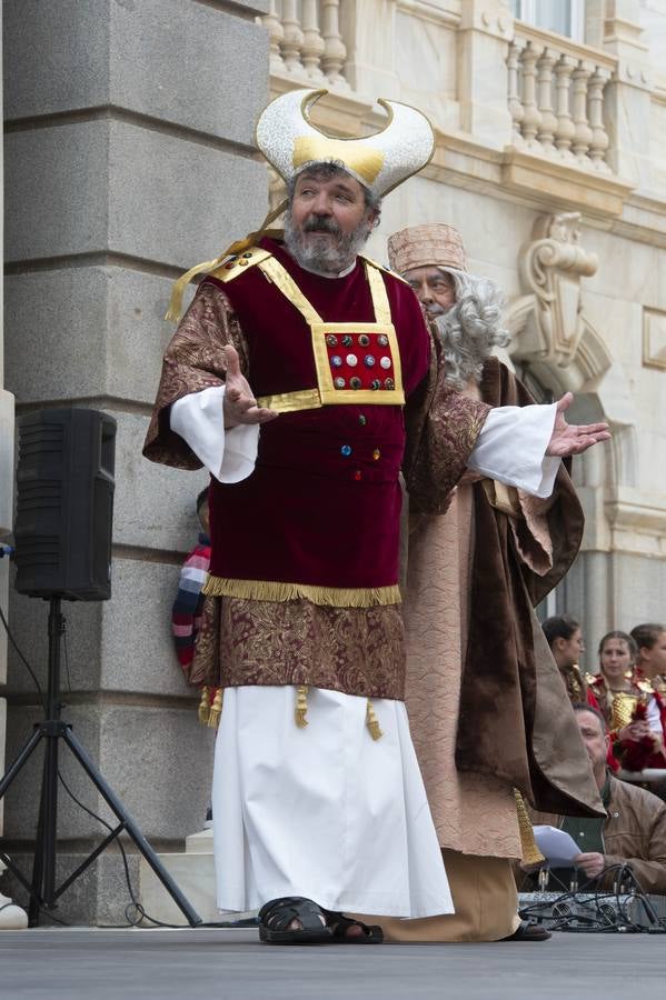 Actores de la Escuela Municipal de Teatro, coordinados por su director, Alfredo Sánchez, pusieron sobre las tablas este drama del Cristianismo.