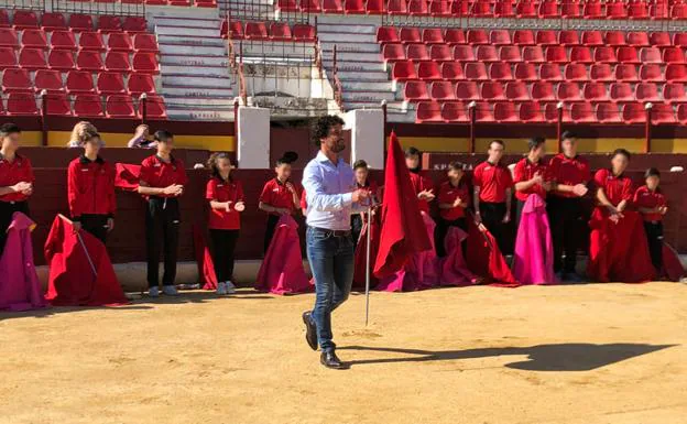 El torero y candidato del PP al Congreso de los Diputados por Madrid, Miguel Abellán, este miércoles en Murcia.