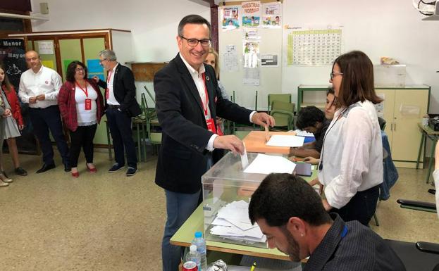 Diego Conesa, en Alhama de Murcia. 