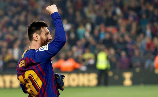 Leo Messi, capitán del Barcelona. 