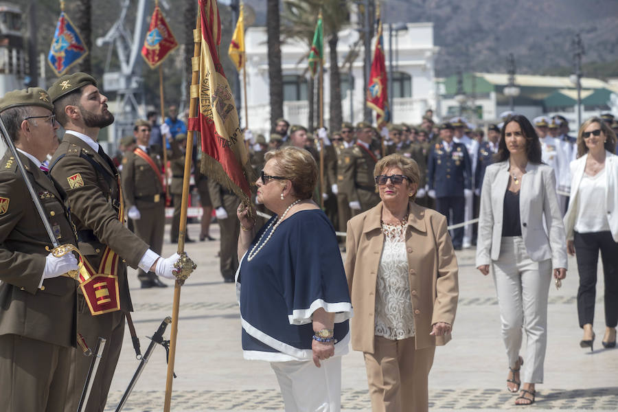 El acto, que comenzó a las 12 horas, rindió honores a la bandera de España y al general jefe del Mando de Artillería Antiaérea del Ejercito de Tierra, Íñigo Pareja Rodríguez