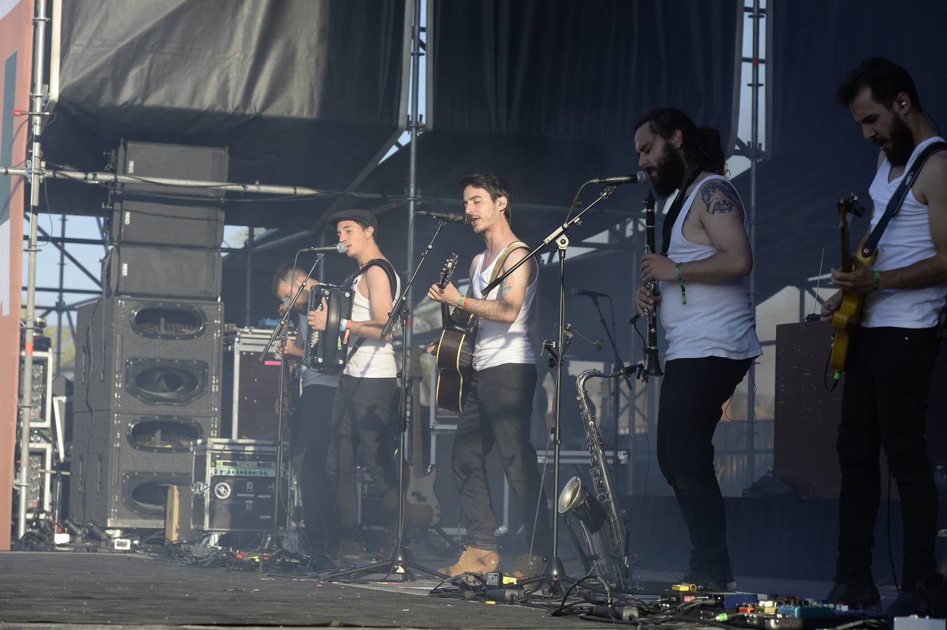 La banda ofreció uno de los conciertos con más exito del sábado