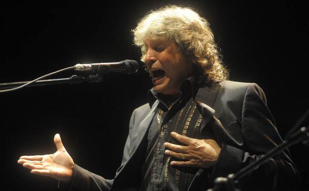 José Mercé, durante una actuación en Cante de las Minas, en una fotografía de archivo.