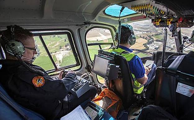 Interior del helicóptero Pegasus 