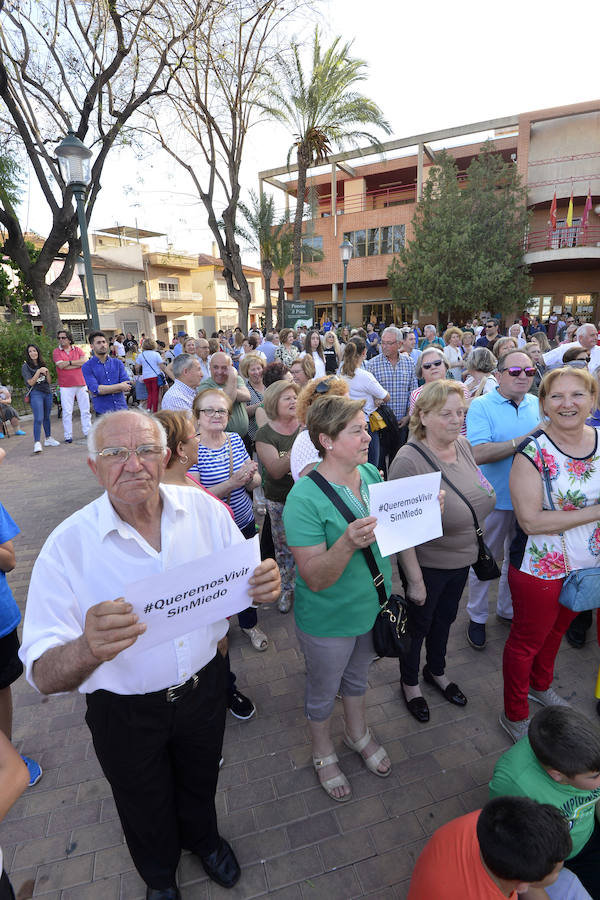Vecinos de Javalí Nuevo salen a la calle para exigir más policías por la oleada de robos en el último año