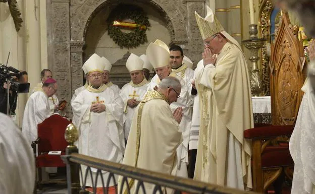 Imagen de la ordenación del obispo auxiliar de la Diócesis de Cartagena, Sebastián Chico Martínez. 