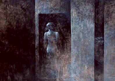 Imagen secundaria 1 - 'Interior'. Uno de los trípticos de la exposición 'Siete', que el próximo viernes 17 se inaugura en la sala murciana de 'Verónicas', que gestiona la Consejería de Cultura. 