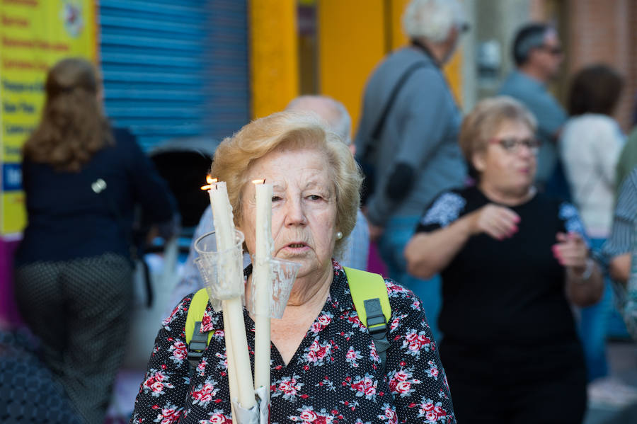 La vuelta de la patrona de Murcia se pospuso una semana para que estuviera presente en el acto celebrado el pasado sábado