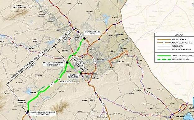 Trazado del Tramo A Arco Norte.