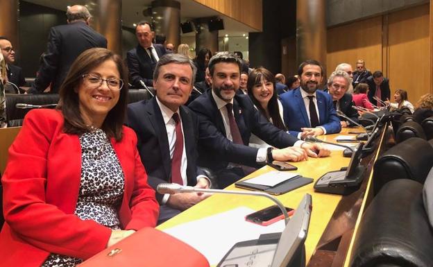 Susana Hernández, Pedro Saura, Joaquín López, Marisol Sánchez y Juan Luis Soto.