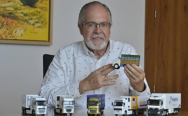 Manuel Pérezcarro, en su despacho en la sede de Froet, el pasado viernes. 