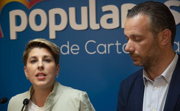 Noelia Arroyo y Joaquín Segado, este domingo.