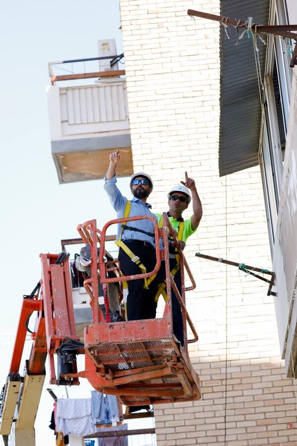 En cinco años se han renovado cubiertas y fachadas de 900 viviendas de 36 bloques, y se han remozados varias plazas y jardines del barrio murciano. 