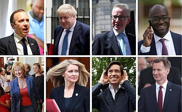 Los candidatos a reemplazar a Theresa May