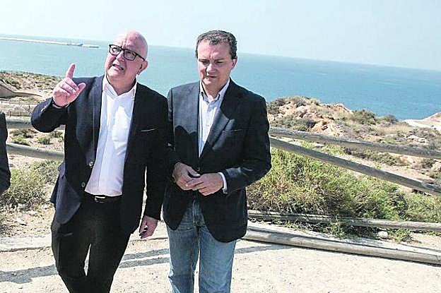 Manuel Padín y Miguel Garaulet, en Cartagena en 2018. 