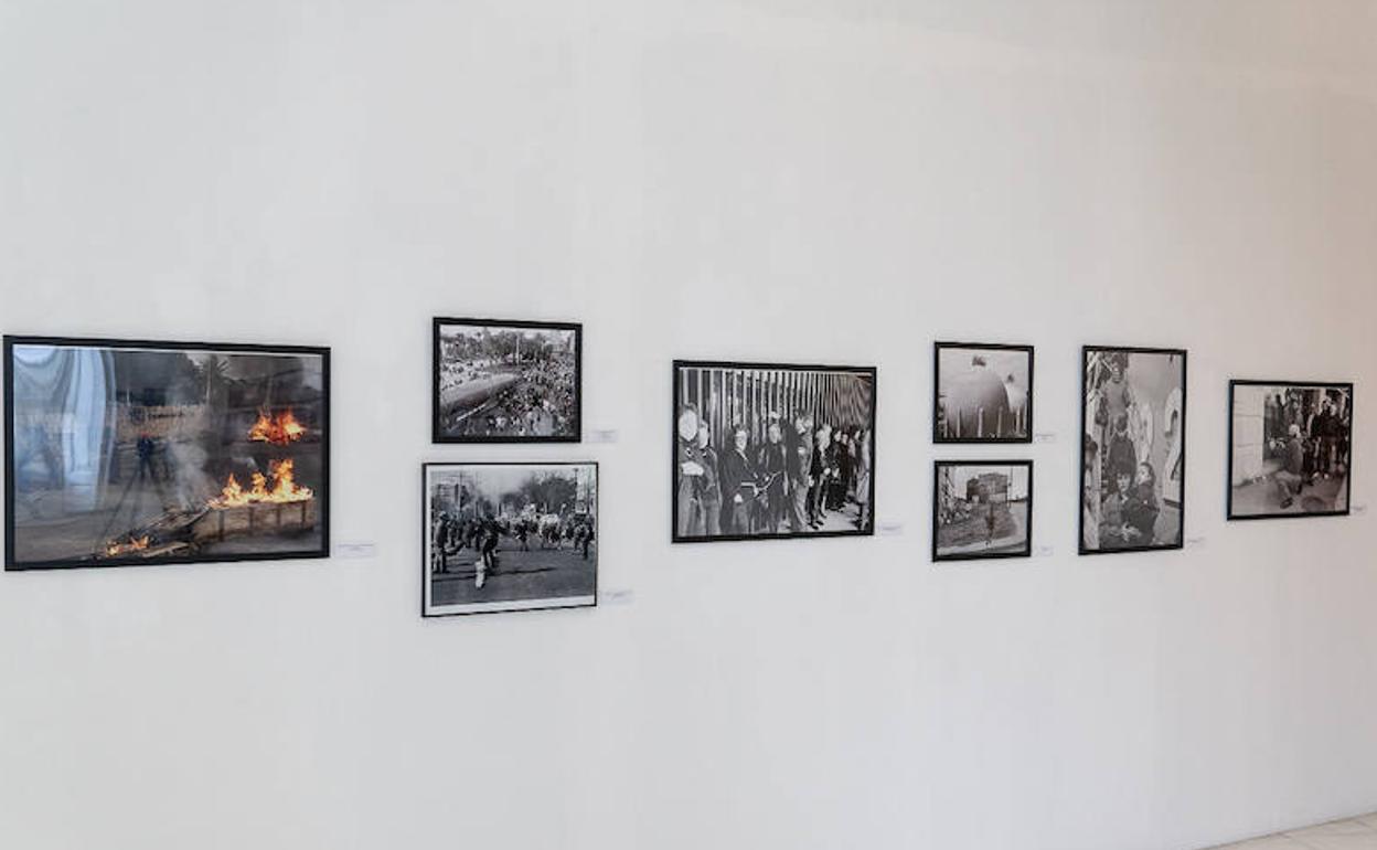 Algunas de las fotografía de la exposición 'La mirada ubicua'.