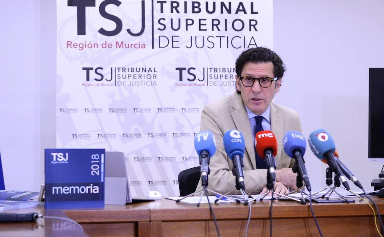 Presentación de la memoria judicial del TSJ, este viernes. 