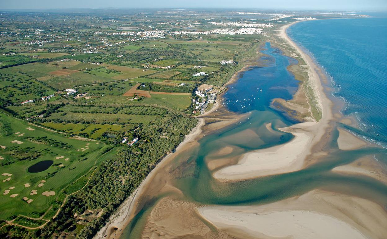 Panorámica del Parque Natural de la Ría Formosa, en el Algarve.