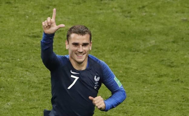 Antoine Griezmann, en un partido con la selección francesa. 