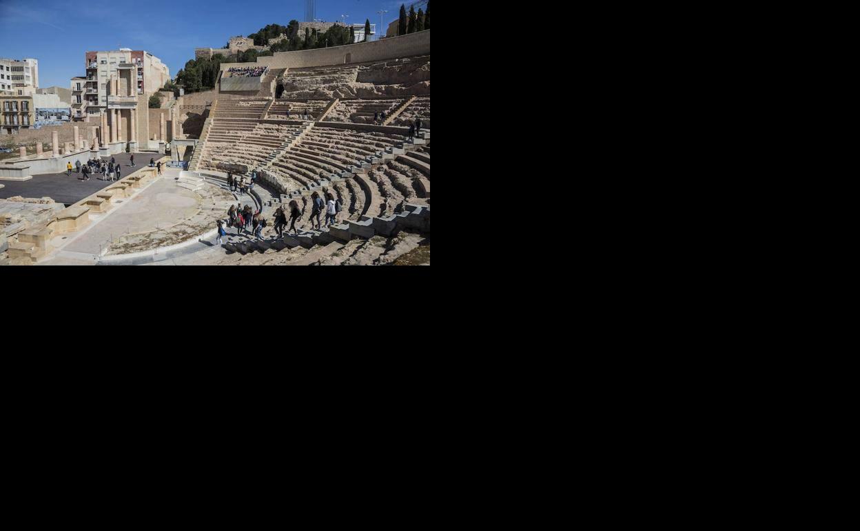 Vista del Teatro Romano de Cartagena, en una fotografía de archivo.