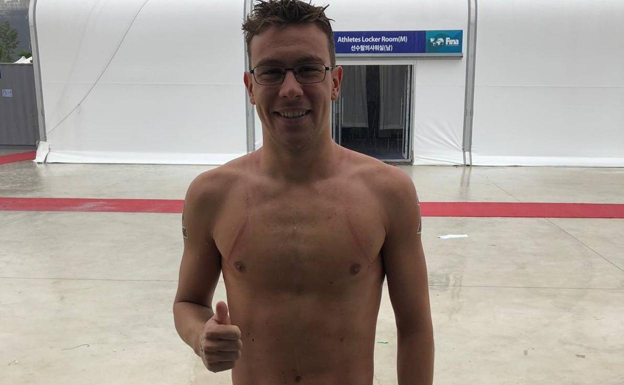 El nadador cartagenero Alberto Martínez.