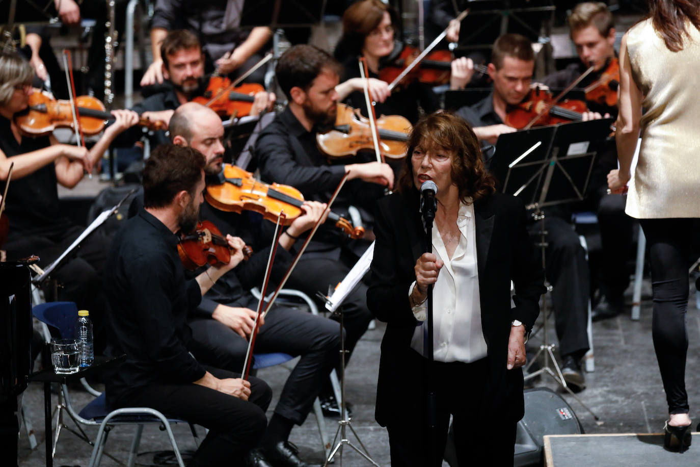 La cantante y actriz británica inauguró el Festival de San Javier. 